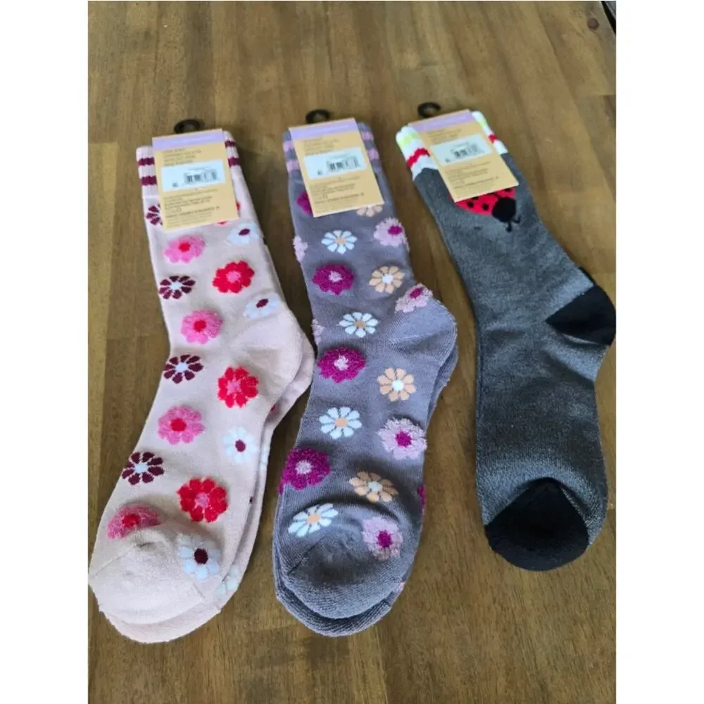 MUK LUKS Women's Dream Step Cozy Crew Sock, 1-Pack Lot of 3